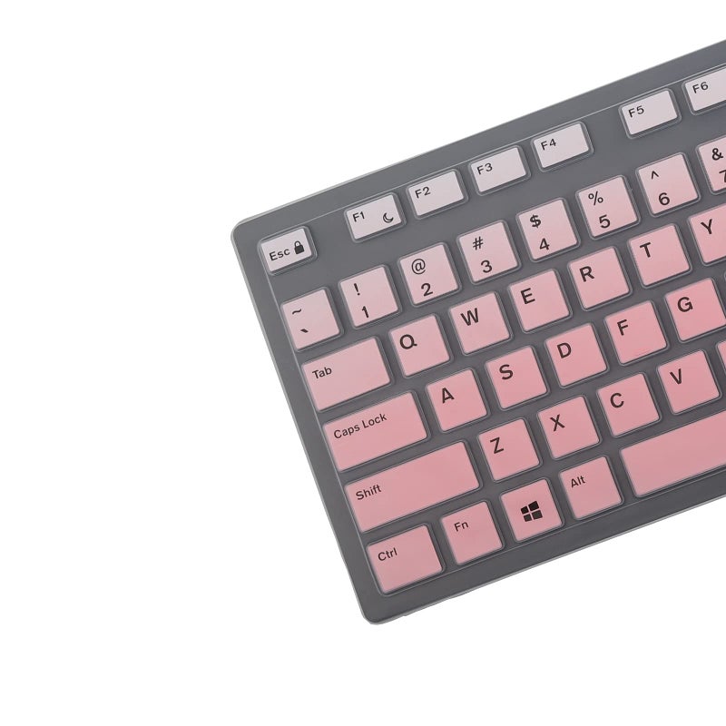 MUBUY-GOL Keyboard Cover Skin for Dell KM636 KB216 KB216t KB216d KB216p Wired & Wireless Keyboard, Dell Optiplex 5250 3050 3240 5460 7450 7050, Dell Inspiron Desktop 24" 27" 5400 5490 7700 7790 3475 3670 3477 - Image 3